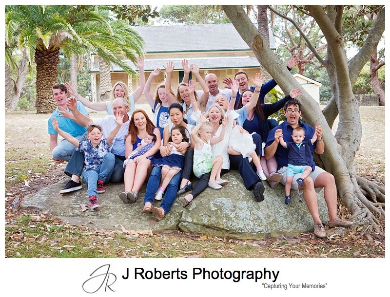 Extended Family Portrait Photography Sydney Multi Generation photographs at Carss Bush Park Sydney